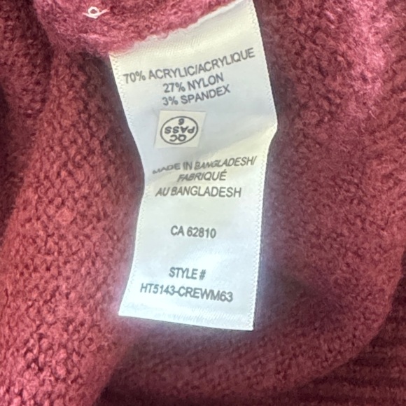 Ricki's Rich Burgundy Crew Neck Sweater - Picture 4 of 4